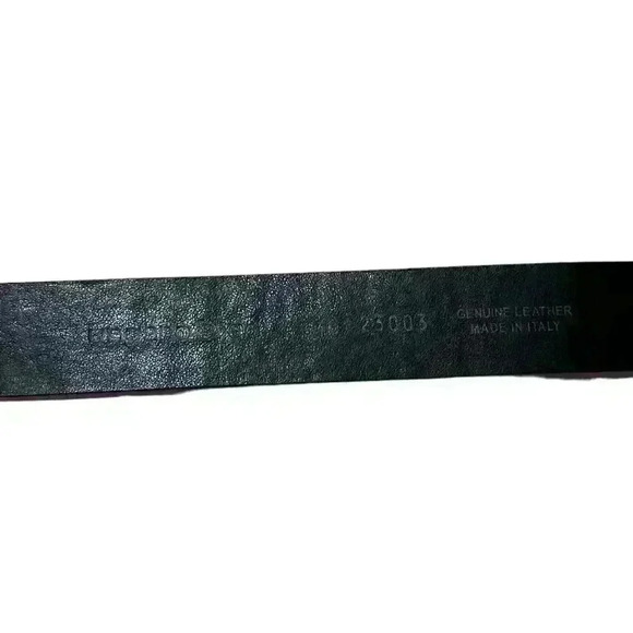 Ungaro Fever Vintage Authentic Italian Diamond Star Leather Belt - Picture 8 of 8